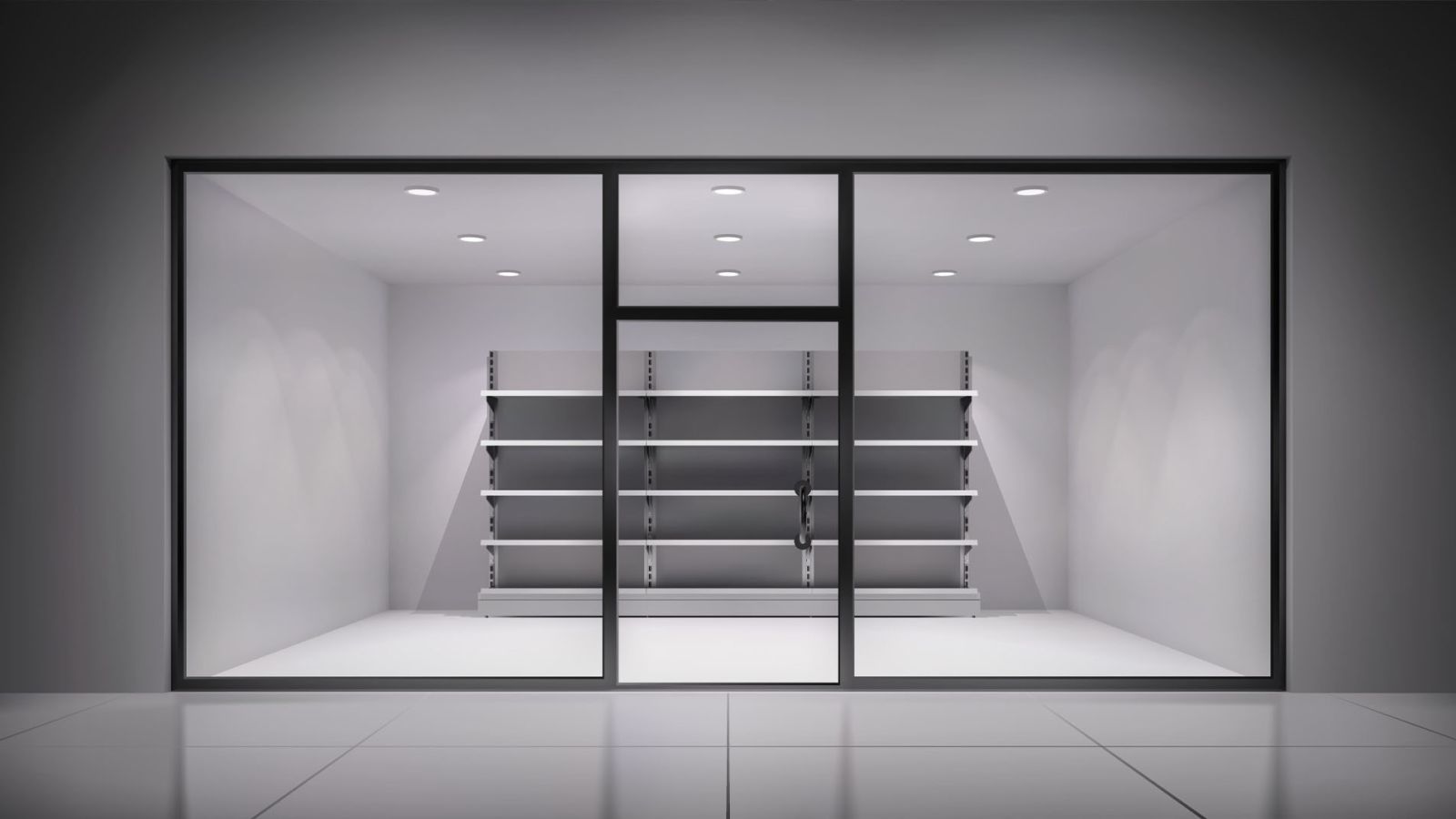 glass shop front installation